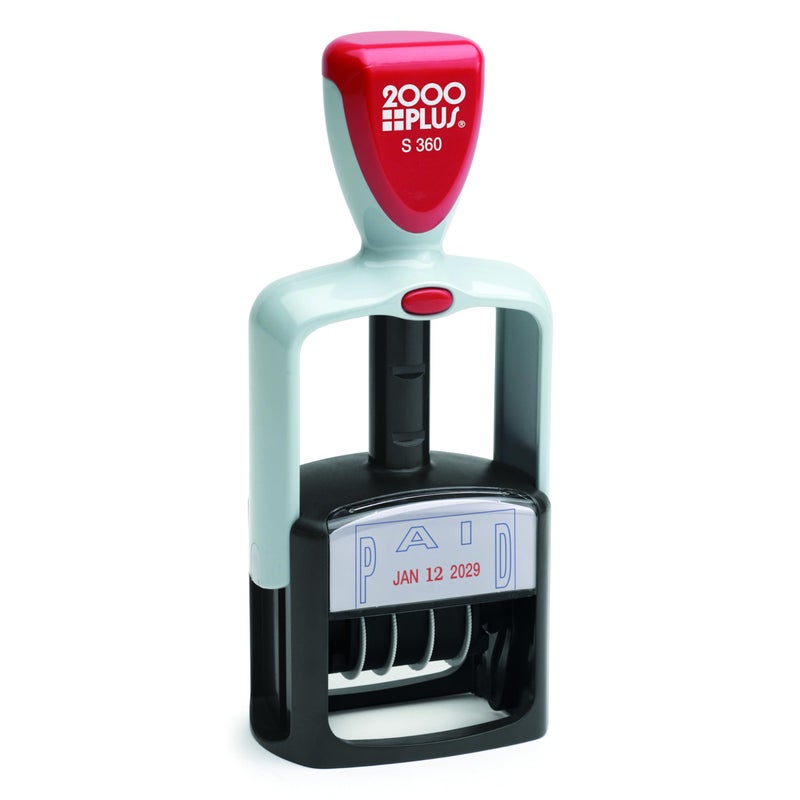 COSCO 2000 Plus 2-Color Paid Dater (COS011033), Blue - Image 1